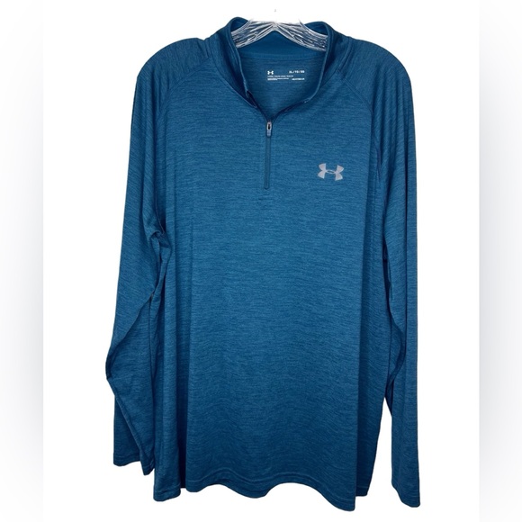 Under Armour Other - Under Armour Men’s 1/2 zip teal green long sleeve pullover loose fit XL